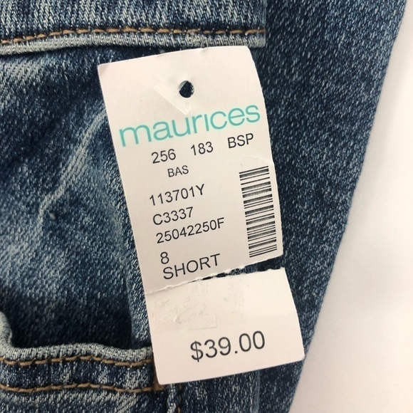 MAURICES Women’s Blue Jean Jegging Size 8 Short Distressed Ripped/Torn Pockets - Picture 5 of 15